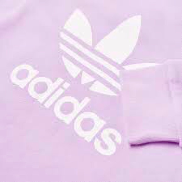 Adidas Trefoil Crew Unisex Sweater - Purple Glow - Picture 5 of 5